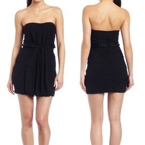 BCBGeneration Chic Black Strapless Dress